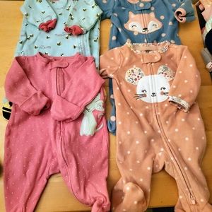 Newborn Size Carter's/Koala Baby footed pajamas/sleepers $7